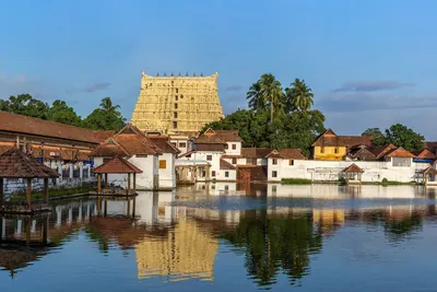 Morning view of Sree Padmanabhaswamy Temple, Thiruvananthapuram